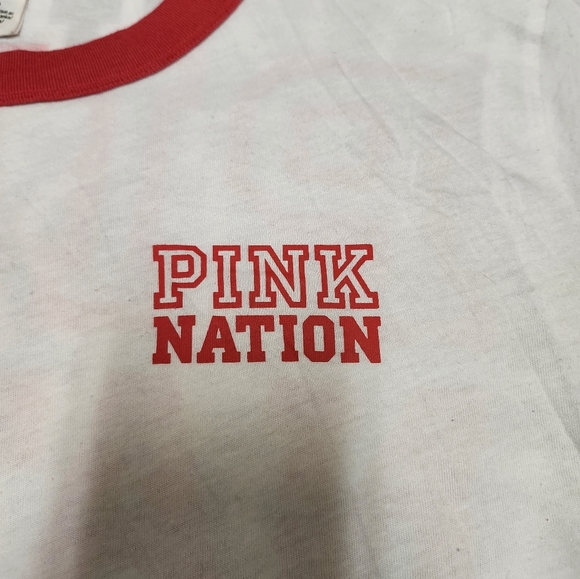 #556 VS Pink "PINK NATION" L/S Tee ❤️ - Picture 3 of 5